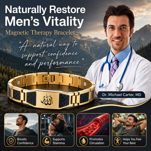 ✨ Men’s Strength & Vitality Bracelet – Energy, Style & Confidence