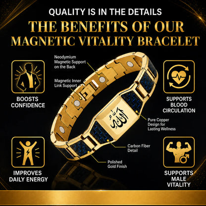 ✨ Men’s Strength & Vitality Bracelet – Energy, Style & Confidence