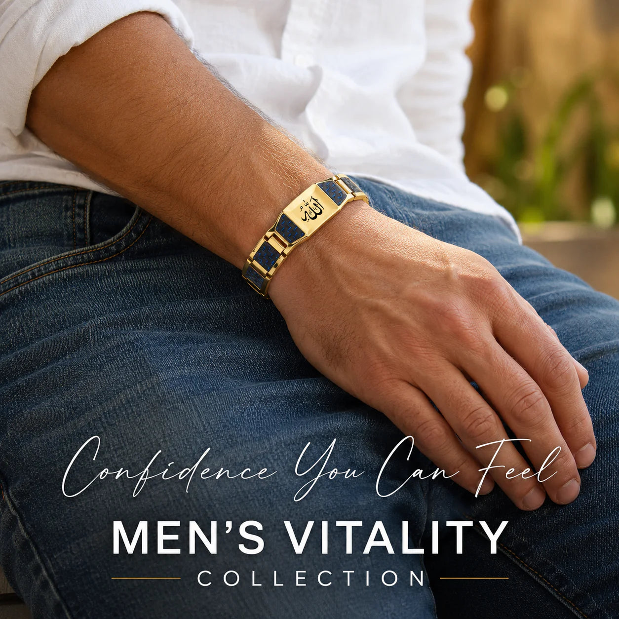 ✨ Men’s Strength & Vitality Bracelet – Energy, Style & Confidence